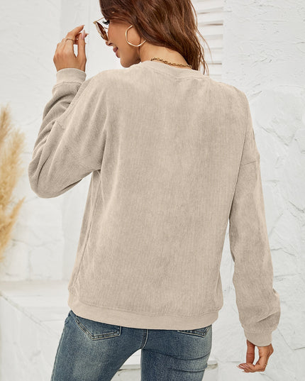 Faceless Gnome Graphic Drop Shoulder Sweatshirt