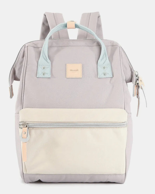 Himawari Water Resistant Canvas Backpack Bag with Side Pockets Lavender Cr One Size