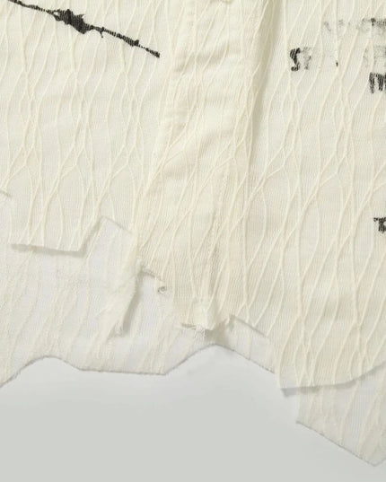 Men's Abstract Print Button-Up Shirt