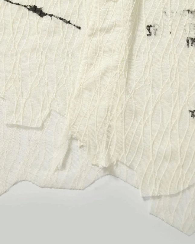 Men's Abstract Print Button-Up Shirt