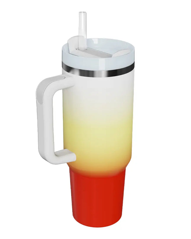 Gradient Stainless Steel Tumbler Deep Red One Size