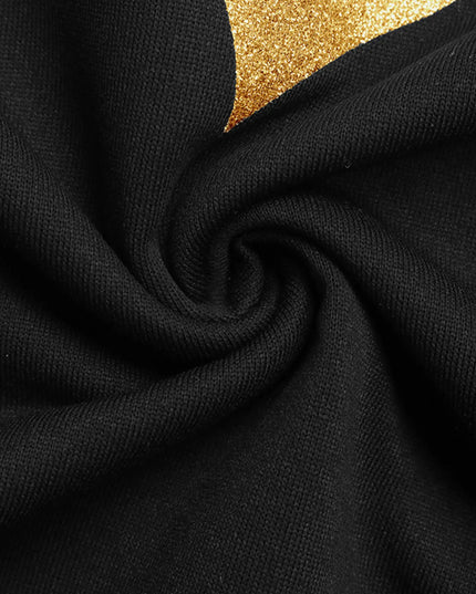 Heart Print Long Sleeve Sweatshirt