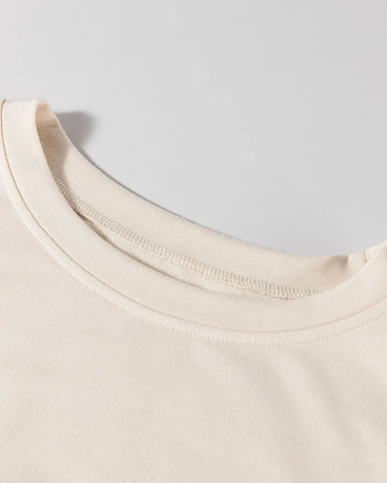 Plaid Round Neck Long Sleeve Mini Dress