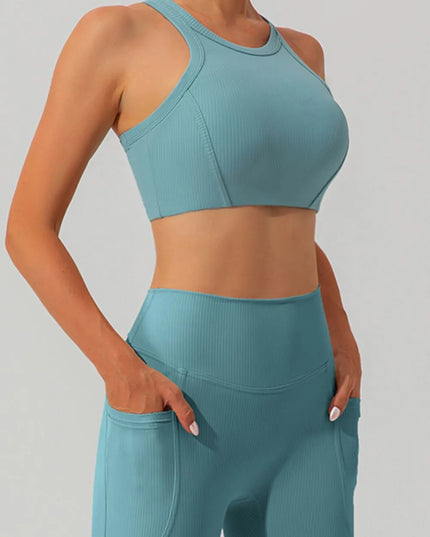 Round Neck Racerback Active Tank 