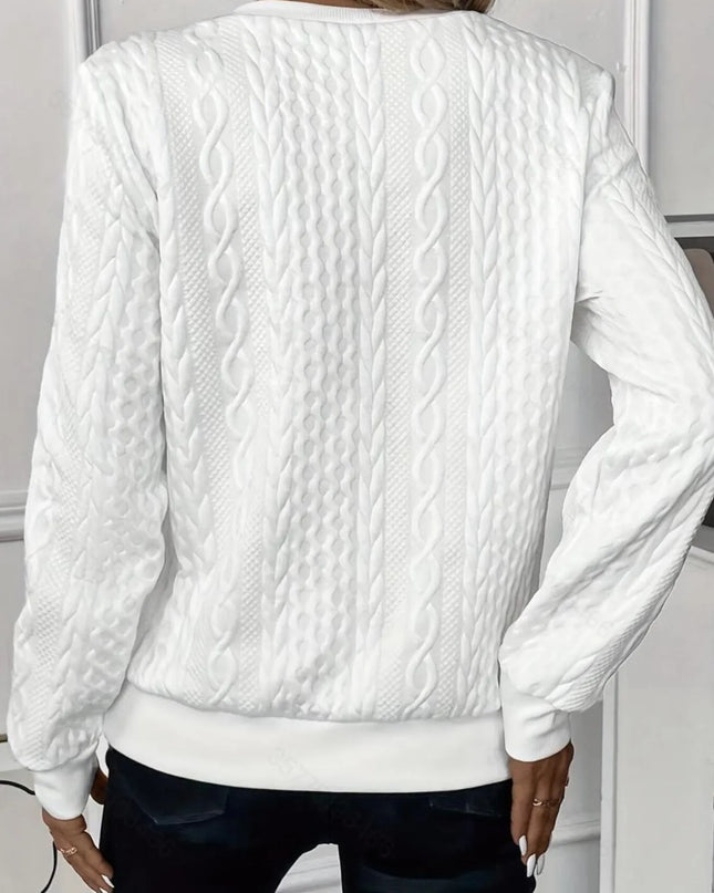 Quarter-Zip Long Sleeve Sweatshirt