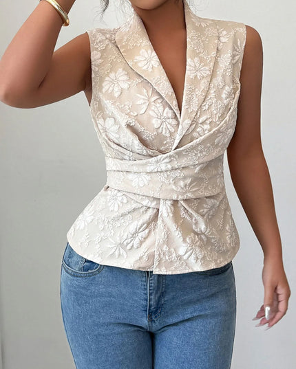 Tie Waist Wrap Tank Top