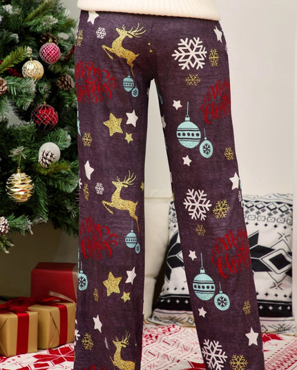 Christmas Straight Leg Pants