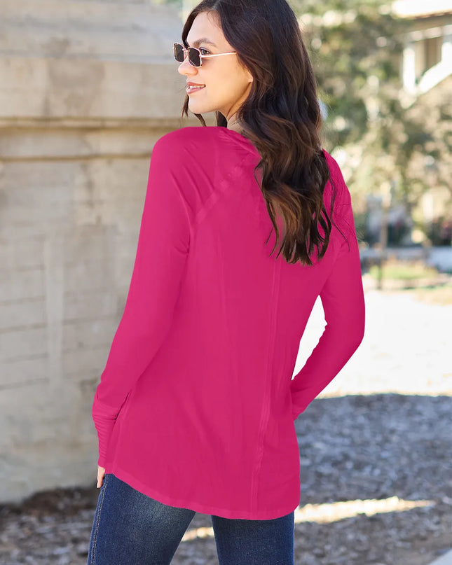 Basic Bae Full Size Round Neck Long Sleeve T-Shirt