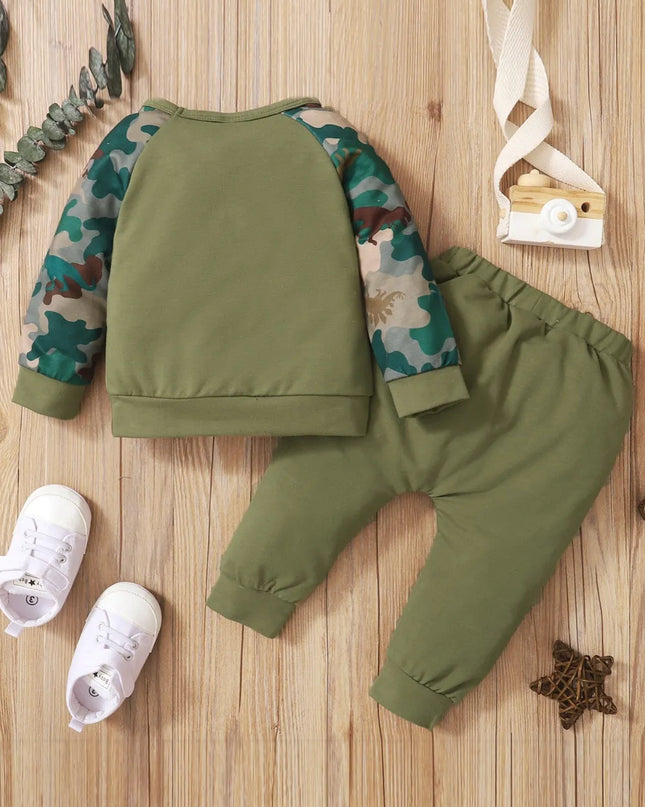 Children's Camouflage Top and Pants Set