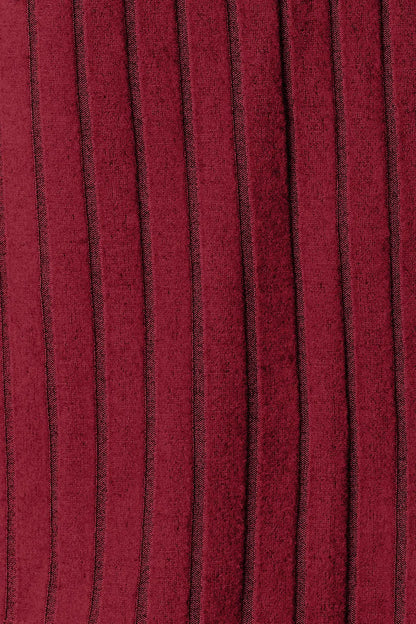 Basic Bae Full Size Ribbed Round Neck Long Sleeve Slit Top