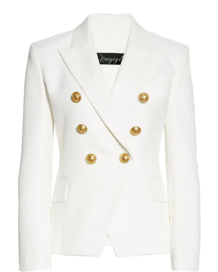 Lapel Collar Long Sleeve Blazer