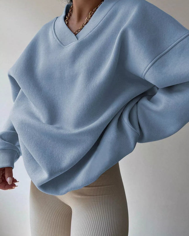 Dropped Shoulder Long Sleeve Oversized Sweatshirt