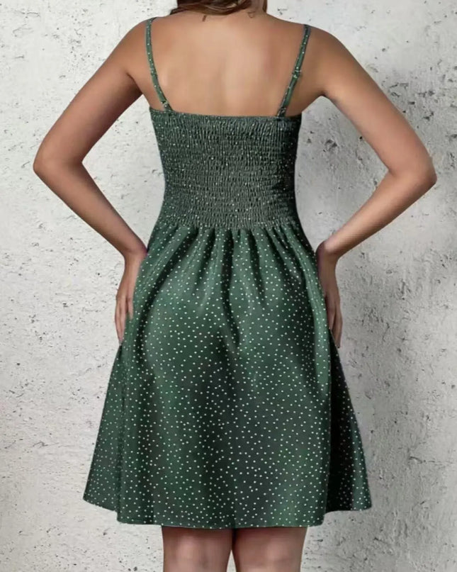 Full Size Smocked Square Neck Cami Dress Plus Size 