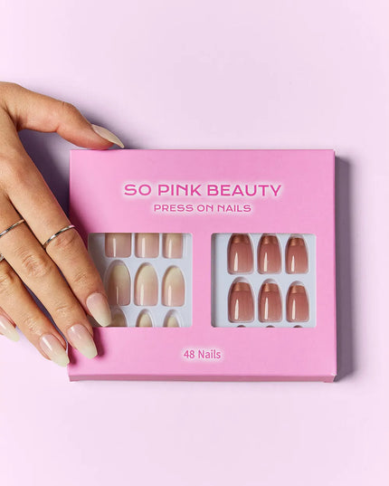 SO PINK BEAUTY Press On Nails 2 Packs 