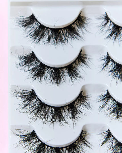 SO PINK BEAUTY Mink Eyelashes 5 Pairs 