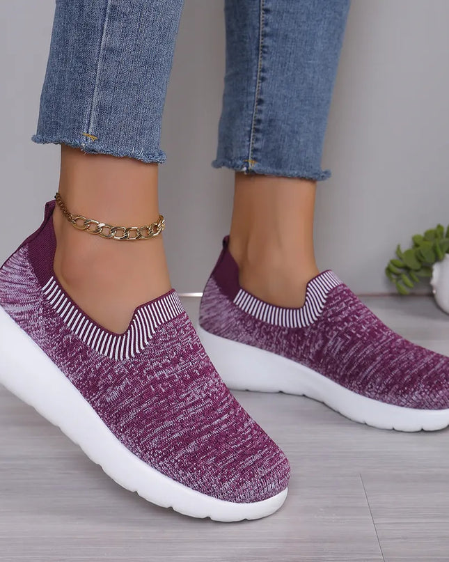 Breathable Round Toe Mesh Slip-On 