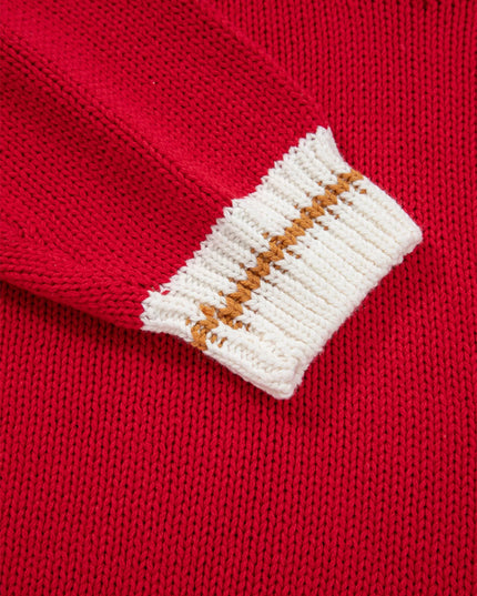 MERRY Contrast Edge Drop Shoulder Christmas Sweater