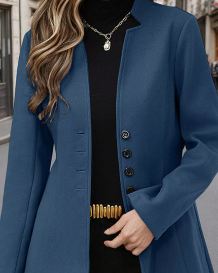 Button Up Long Sleeve Coat