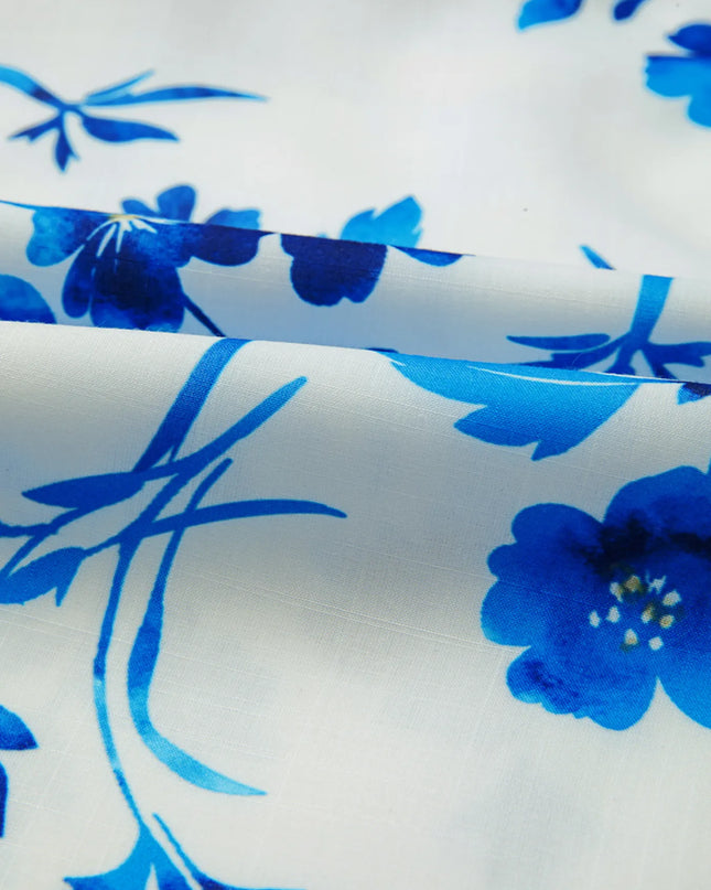 Floral Long Sleeve Tie Neck Blouse