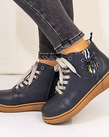 Round Toe Platform Boots