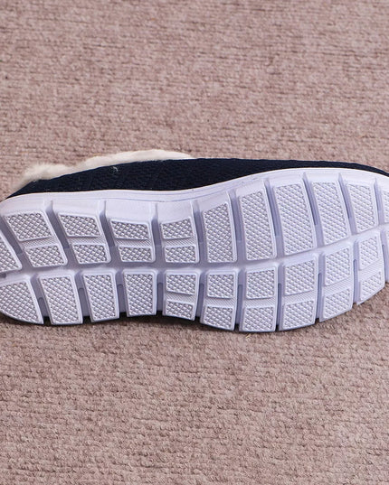 Breathable Mesh Fuzzy Slip-Ons