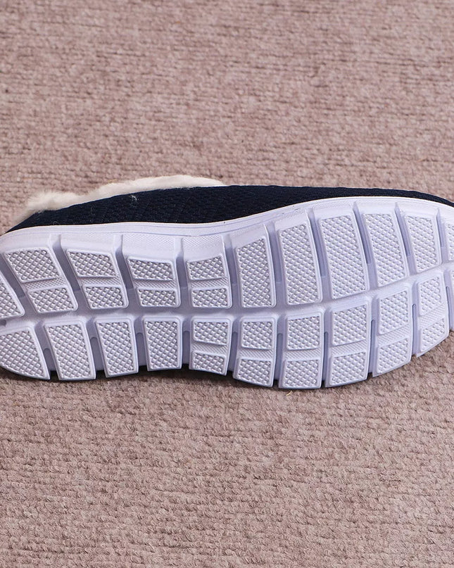Breathable Mesh Fuzzy Slip-Ons