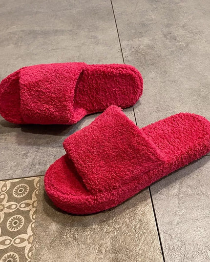 Open Toe Platform Slippers