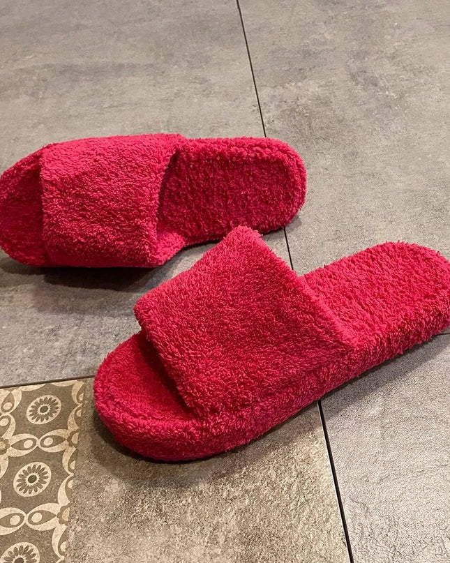 Open Toe Platform Slippers