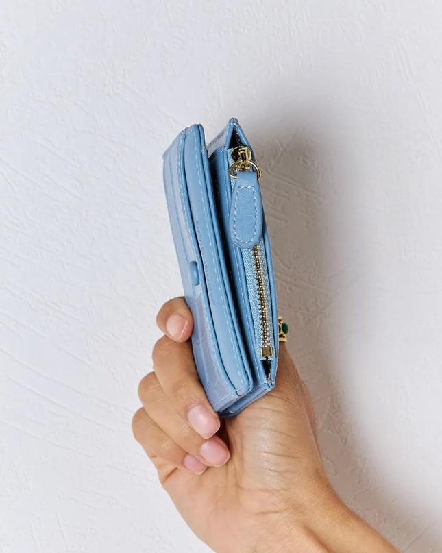 David Jones Texture PU Leather Mini Wallet