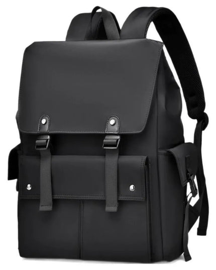 PU Leather Multi-Pockets Adjustable Strap Backpack Bag