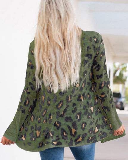 Printed Long Sleeve Cardigan