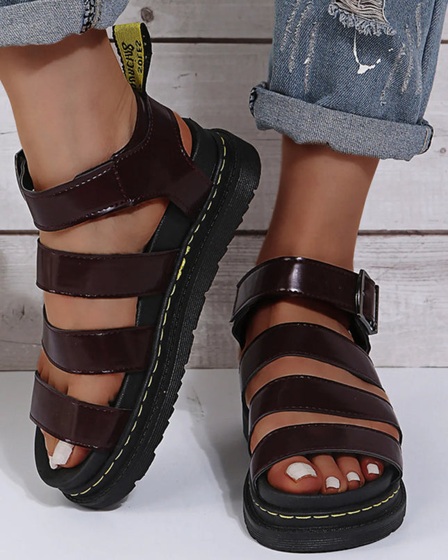 Open Toe Platform Sandals 