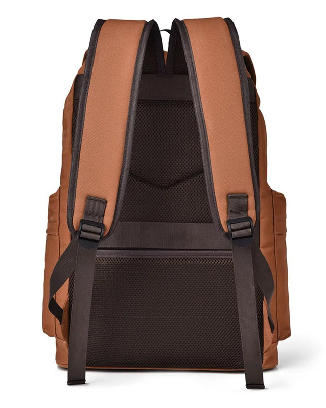 Multi Pockets Adjustable Strap Canvas Backpack Bag
