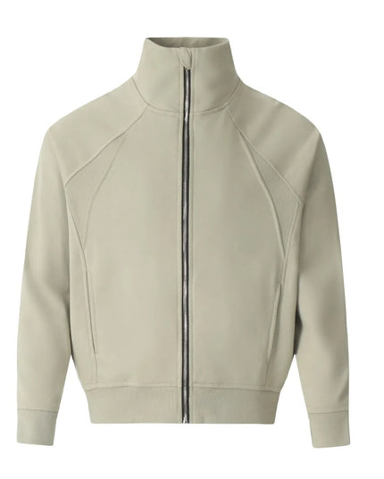 Men's Zip Up Stand Collar Jacket Sage