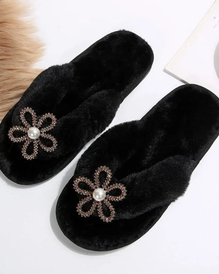 Flower Toe Post Flats Slippers