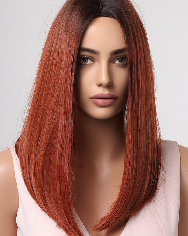 13*2" Full-Machine Wigs Synthetic Mid-Length Straight 27"