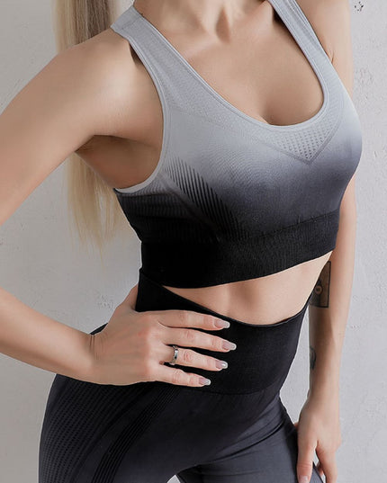 Gradient Sports Bra and Leggings Set 
