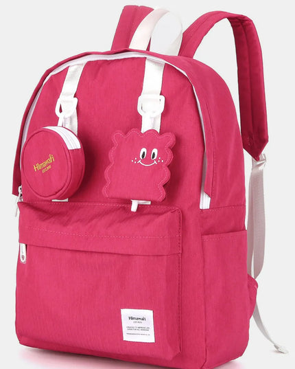 Himawari Waterproof Canvas Backpack Bag with Removable Coin Purse