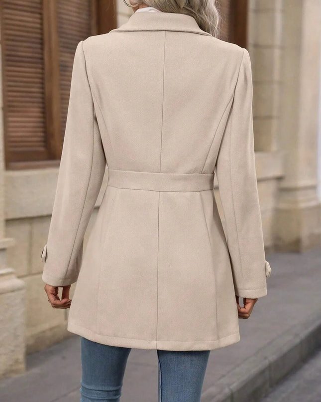 Button Up Long Sleeve Coat