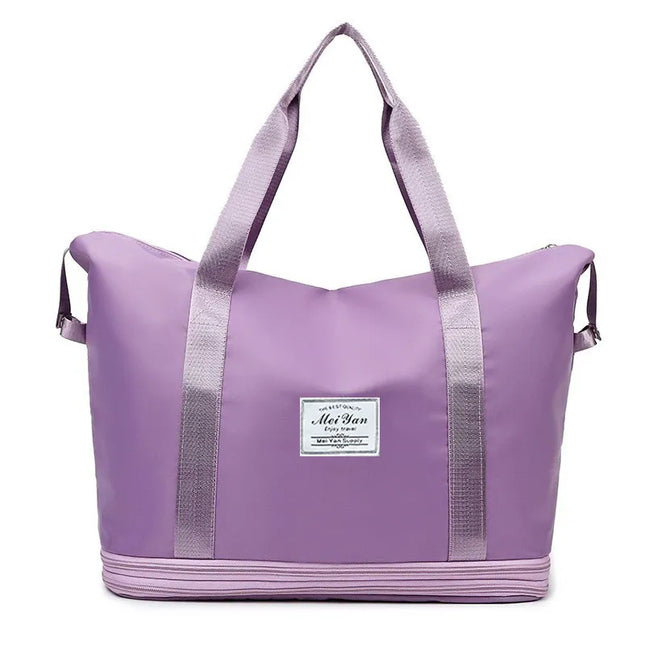 Oxford Cloth Travel Bag Lavender One Size
