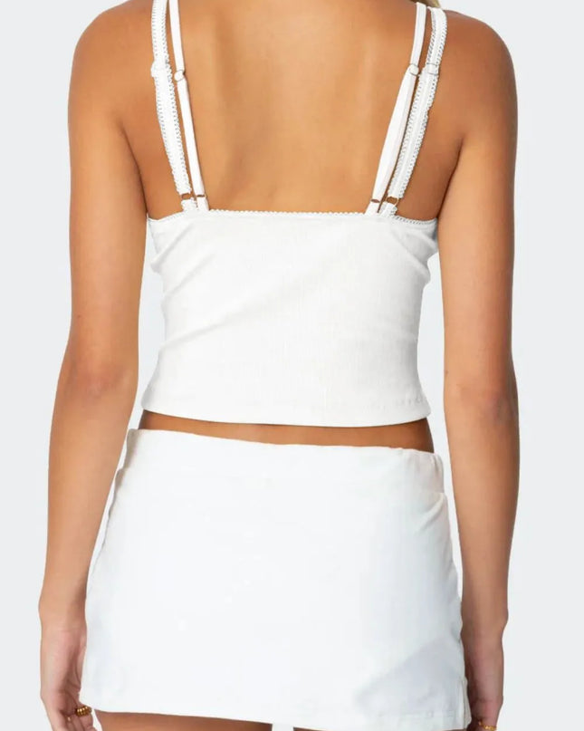 Lace Detail V-Neck Cami 