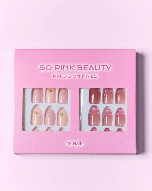 SO PINK BEAUTY Press On Nails 2 Packs 