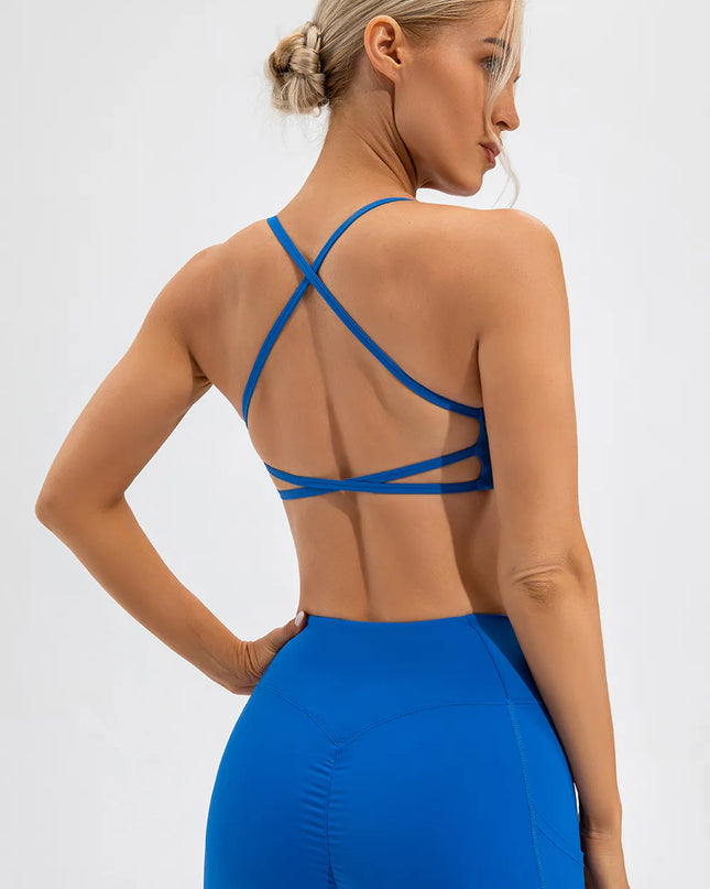 Crisscross Spaghetti Strap Active Cami 