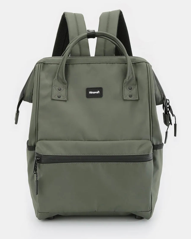 Himawari Waterproof Backpack Bag with External USB Port Green One Size