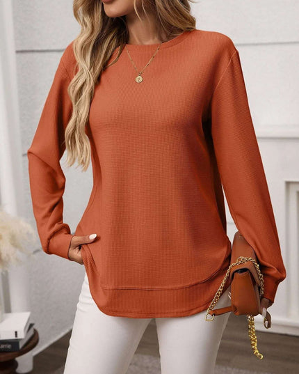 Long Sleeve Round Neck T-Shirt