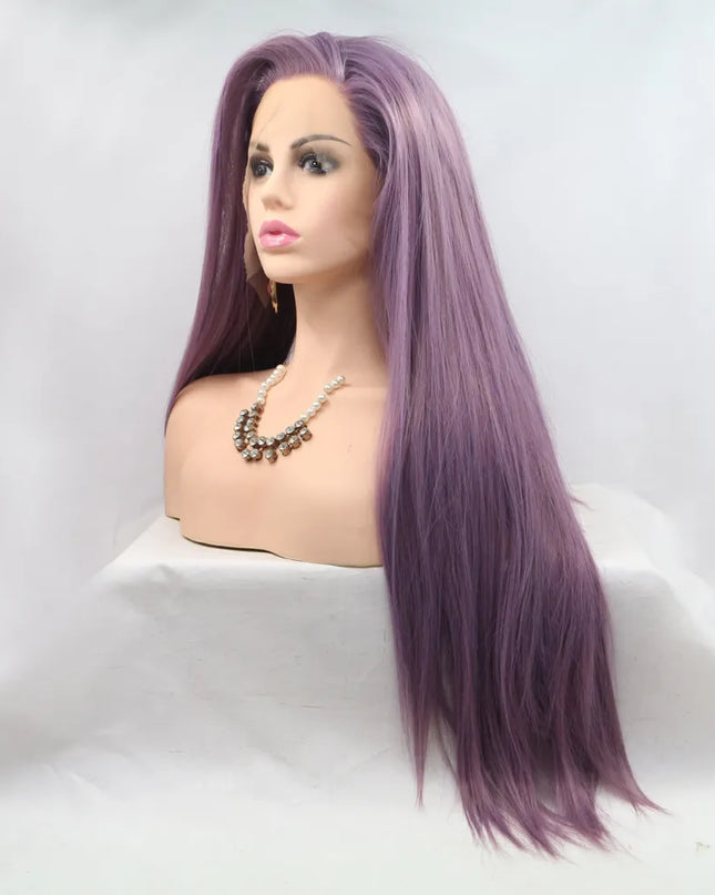 13*3" Lace Front Wigs Synthetic Long Straight 24" 130% Density