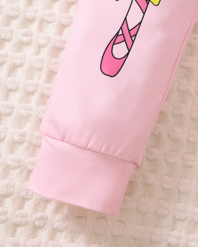 Children's Graphic Long Sleeve Top and Pants Set