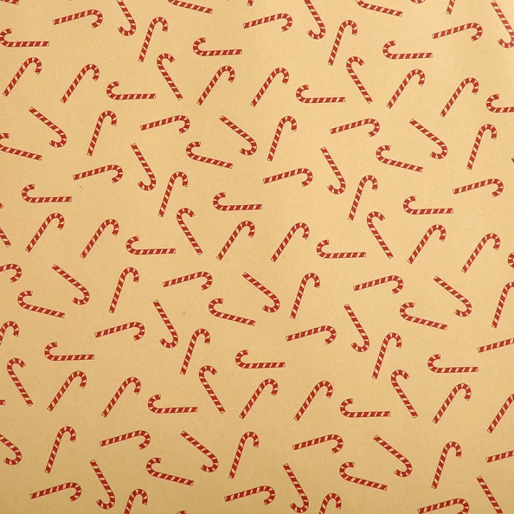 Christmas Gift Wrapping Paper Thickened Christmas Cowhide Wrapping Paper Christmas Tree Elk Gift Box Wrapping Paper Candy Staff|Candy Stick * 50*70Cm-50 * 70Cm
