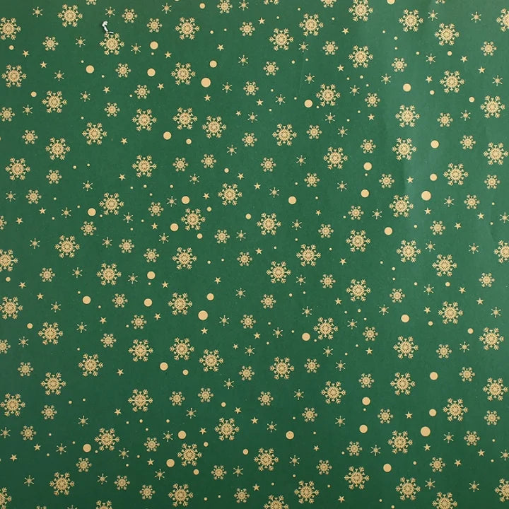 Christmas Gift Wrapping Paper Thickened Christmas Cowhide Wrapping Paper Christmas Tree Elk Gift Box Wrapping Paper Snowflake|Snowflake * 50*70Cm-50 * 70Cm