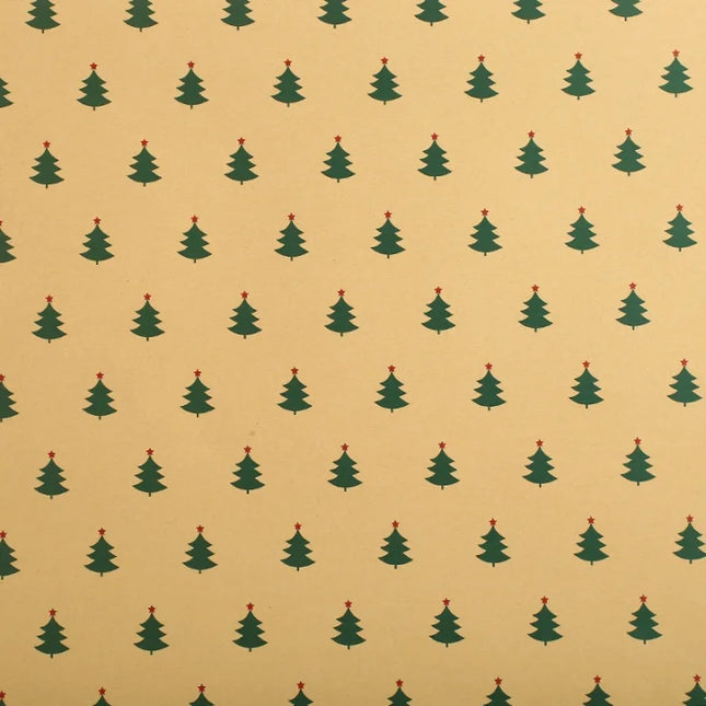 Christmas Gift Wrapping Paper Thickened Christmas Cowhide Wrapping Paper Christmas Tree Elk Gift Box Wrapping Paper Christmas Tree 2|Christmas Tree 2*50*70Cm-50 * 70Cm